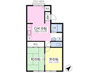 メゾン長命【105号室】の間取り