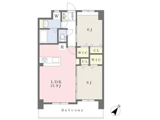 Eagle Port【502号室】の間取り