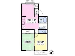 メゾン長命【305号室】の間取り