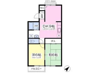 メゾン長命【3階】の間取り