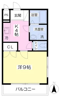 フェアリーヒルズ朝日ヶ丘【201号室】の間取り