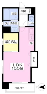 Mayfair城山公園square【301号室】の間取り