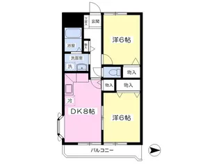 グランパーク泉【401号室】の間取り