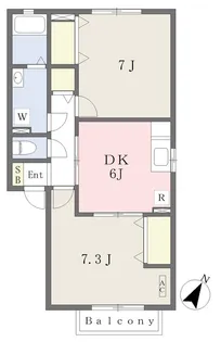 ヒルズピュアステ参番館【101号室】の間取り