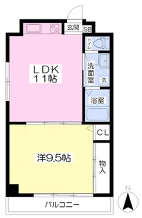 ロイヤルビラ歩行町【301号室】の間取り