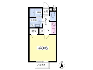 カーサグランデ6【103号室】の間取り