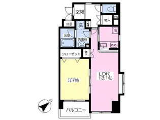 ボヌールボワ【305号室】の間取り