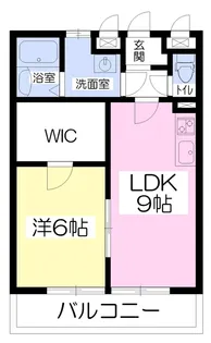メリディアン上桜木【203号室】の間取り