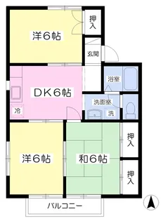 ケイティンワタナベⅡ【201号室】の間取り