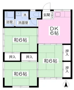 上ノ台ハイツ【102号室】の間取り