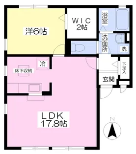 クレールショウジ【101号室】の間取り