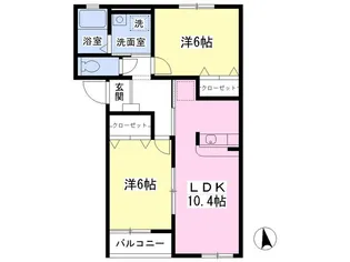 アルティスタC【103号室】の間取り