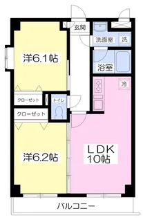 スカイシティAK【205号室】の間取り