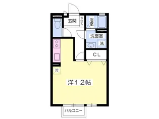 グリーンヴィルⅠ【203号室】の間取り