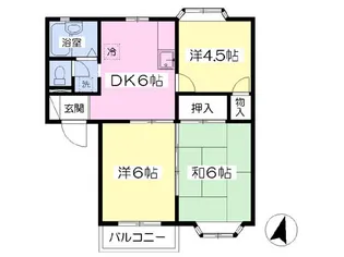 パレドール東仙台C【101号室】の間取り