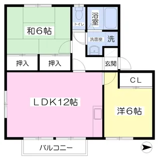 リディアセピア【205号室】の間取り