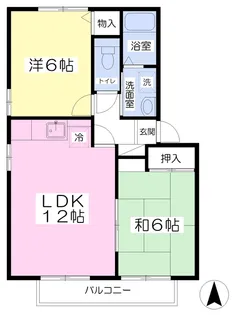 MERCI−21M【203号室】の間取り