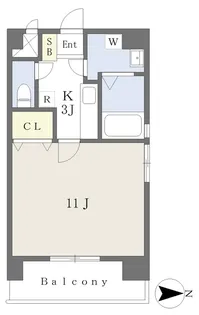 フォルテ山越【501号室】の間取り