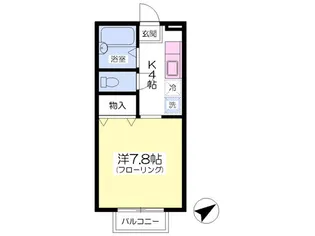 フォーチュネットイン【102号室】の間取り