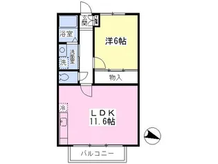 エスペランサ【203号室】の間取り
