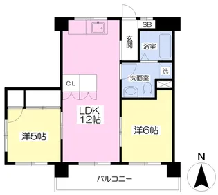 第3吉野マンション【608号室】の間取り