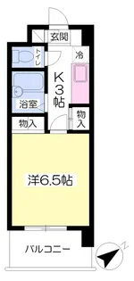 ベルメゾン伊予【603号室】の間取り