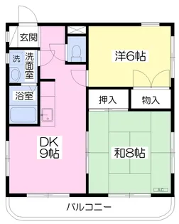 竹村第2ビル優美【201号室】の間取り