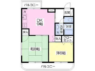 竹村第2ビル優美【202号室】の間取り