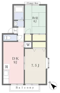 ロイヤルコート高砂壱番館【201号室】の間取り