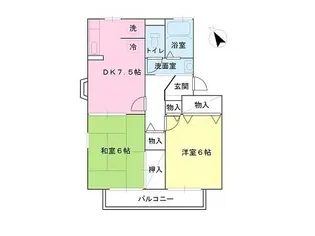 ロイヤルコート高砂七番館【201号室】の間取り
