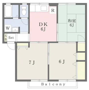 サニーパーク【102号室】の間取り