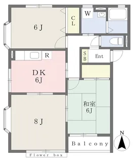 ティンクルパークスズキ【101号室】の間取り