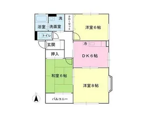 アンシャンテ・ドゥ・フェールⅠ【103号室】の間取り