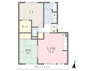ラルシェA【303号室】の間取り
