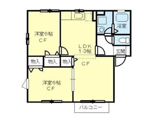 ローゼハイツ【102号室】の間取り