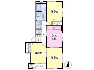 サンセール【101号室】の間取り