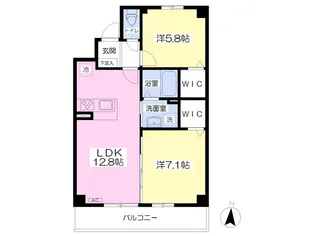 G−Stage苅田【204号室】の間取り