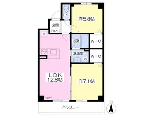 G−Stage苅田【304号室】の間取り