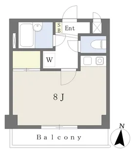 エスポワール松山【103号室】の間取り