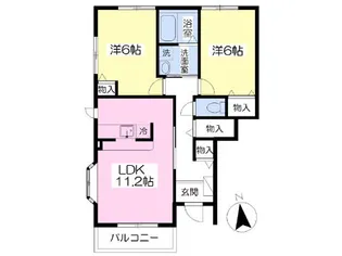 コーポラスプチトマト【105号室】の間取り