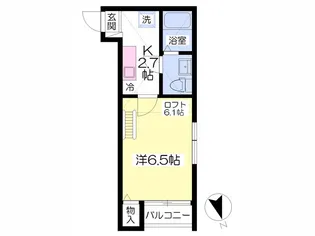 グランジガーデン【103号室】の間取り