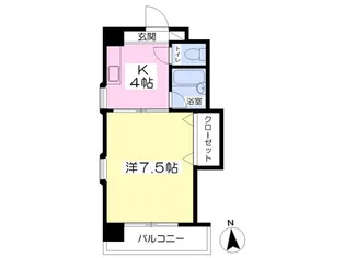 ラ・ヴェール泉【205号室】の間取り