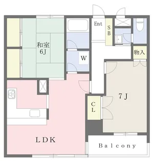 サンハイツ宇多津【704号室】の間取り