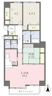 香川県綾歌郡宇多津町平山【マンション】の間取り