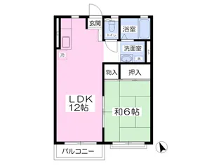 *ラベンダーメゾンB棟【201号室】の間取り