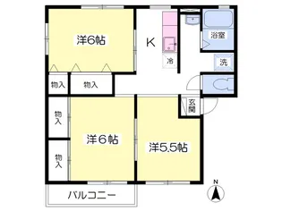 シティハイムソファレB【201号室】の間取り