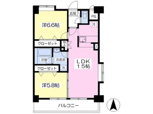 ル・クラージュ【501号室】の間取り