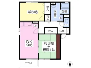 ソレイユ弐番館【101号室】の間取り