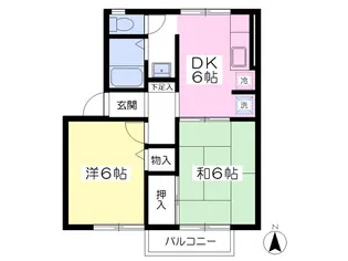 メゾン・フレール【201号室】の間取り