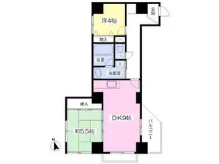 *ヒューマンスクエアメゾンサカナチョウ【601号室】の間取り